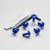 Aluminium Exhaust Heat Shield Mount Bolt Kit Blue