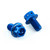 Aluminium Exhaust Heat Shield Mount Bolt Kit Race Spec Etched Blue Aluminium Exhaust Heat Shield Mount Bolt Kit Race Spec Etched Blue