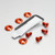Aluminium Radiator Guard Mount Bolt Kit Orange