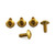 Aluminium Mudguard & Hugger Bolt Kit Gold Aluminium Mudguard & Hugger Bolt Kit Gold