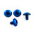 Aluminium Mudguard & Hugger Bolt Kit Blue Aluminium Mudguard & Hugger Bolt Kit Blue