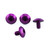 Aluminium Mudguard & Hugger Bolt Kit Purple Aluminium Mudguard & Hugger Bolt Kit Purple