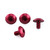 Aluminium Mudguard & Hugger Bolt Kit Red Aluminium Mudguard & Hugger Bolt Kit Red