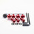 Aluminium Mudguard & Hugger Bolt Kit Red Aluminium Mudguard & Hugger Bolt Kit Red