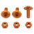 Aluminium Number Plate Kit 10 Orange