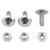 Aluminium Number Plate Kit 10 Silver