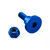 Aluminium Reservoir Mount Bolt Kit Front Brake Blue