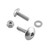 Aluminium Reservoir Mount Bolt Kit Front & Rear Brake Silver