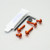 Aluminium Chain Guard & Rear Hugger Bolt Kit Orange