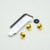 Aluminium Chain Guard & Rear Hugger Bolt Kit Gold