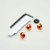 Aluminium Chain Guard & Rear Hugger Bolt Kit Orange
