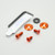 Aluminium Chain Guard & Rear Hugger Bolt Kit Orange