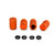 Aluminium Valve Dust Cap Pack x4 Orange Aluminium Valve Dust Cap Pack x4 Orange