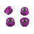 Aluminium Sprocket Nuts M10x(1.25mm) Drilled Pack x4 Purple