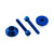 Aluminium Fuel Tank Mount Bolt Kit Blue