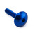 Aluminium Dome Head Bolt M5x(0.80mm)x25mm (16mm O/D) Blue