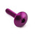 Aluminium Dome Head Bolt M5x(0.80mm)x25mm (16mm O/D) Purple