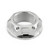 Aluminium Flanged Top Yoke Nut M22x(1.00mm) Open Silver