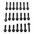 Stainless Steel Engine Kit BMW S1000RR Flanged Hex Black