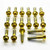 Titanium Gear Drive Cover Bolt Kit Suzuki Burgman 650 Flanged Hex Gold Titanium Gear Drive Cover Bolt Kit Suzuki Burgman 650 Flanged Hex Gold