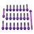 Titanium Engine Kit Suzuki GSXR1000 17+ Flanged Hex Purple Haze