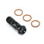Stainless Steel Banjo Bolt Double M10x(1.25mm) Rear Caliper Race Spec Black Stainless Steel Banjo Bolt Double M10x(1.25mm) Rear Caliper Race Spec Black
