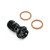 Stainless Steel Banjo Bolt Single M10x(1.25mm) Front Caliper Race Spec Black Stainless Steel Banjo Bolt Single M10x(1.25mm) Front Caliper Race Spec Black