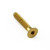 Stainless Steel Countersunk Bolt M6x(1.00mm)x35mm Gold