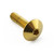 Stainless Steel Dome Head Bolt M6x(1.00mm)x25mm Gold