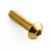 Stainless Steel Dome Head Bolt M6x(1.00mm)x25mm (12mm O/D) Gold Stainless Steel Dome Head Bolt M6x(1.00mm)x25mm (12mm O/D) Gold