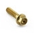Stainless Steel Flanged Hex Head Bolt M5x(0.80mm)x20mm Gold