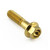 Stainless Steel Flanged Hex Head Bolt M6x(1.00mm)x25mm Gold Stainless Steel Flanged Hex Head Bolt M6x(1.00mm)x25mm Gold