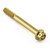 Stainless Steel Flanged Hex Head Bolt M6X(1.00mm)x55mm Race Spec Gold Stainless Steel Flanged Hex Head Bolt M6X(1.00mm)x55mm Race Spec Gold