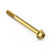 Stainless Steel Flanged Hex Head Bolt M6x(1.00mm)x65mm Gold