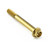 Stainless Steel Flanged Hex Head Bolt M8x(1.25mm)x70mm Gold