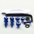 Titanium Mudguard & Hugger Bolt Kit Blue