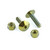 Titanium Number Plate Kit Gold