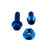 Titanium Reservoir Mount Bolt Kit Clutch Blue