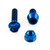 Titanium Reservoir Mount Bolt Kit Front Brake Blue
