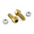 Stainless Steel Rear Brake Master Cylinder Bolts Gold Stainless Steel Rear Brake Master Cylinder Bolts Gold