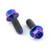 Titanium Reservoir Mount Bolt Kit Rear Brake Master Cylinder Purple Haze