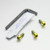 Titanium Rear Brake Reservoir & Master Cylinder Bolt Kit Gold Titanium Rear Brake Reservoir & Master Cylinder Bolt Kit Gold