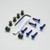 Titanium Screen Kit 6 Bolts Blue Titanium Screen Kit 6 Bolts Blue
