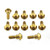 Stainless Steel Disc Bolt To Fit Yamaha M6x20mm Pack x12 Gold Stainless Steel Disc Bolt To Fit Yamaha M6x20mm Pack x12 Gold