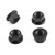 Stainless Steel Sprocket Nuts M10x(1.25mm) Pack x4 Black
