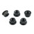 Stainless Steel Sprocket Nut M10x(1.25mm) Pack x5 Black