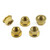 Stainless Steel Sprocket Nut M10x(1.00mm) Pack x5 Gold