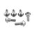 Stainless Steel Disc Bolt To Fit Yamaha M6x20mm Pack x6 Stainless Steel Disc Bolt To Fit Yamaha M6x20mm Pack x6