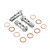 Stainless Steel Banjo Bolt Double M10x(1.00mm) Race Spec Front Caliper Pack x3 Stainless Steel Banjo Bolt Double M10x(1.00mm) Race Spec Front Caliper Pack x3