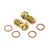 Stainless Steel Banjo Bolt Single M10x(1.25mm) Race Spec Front Caliper Pack x2 Gold Stainless Steel Banjo Bolt Single M10x(1.25mm) Race Spec Front Caliper Pack x2 Gold